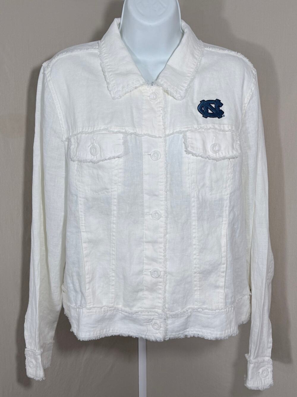 Tommy Bahama UNC Tar Heels Linen Trucker Jacket M